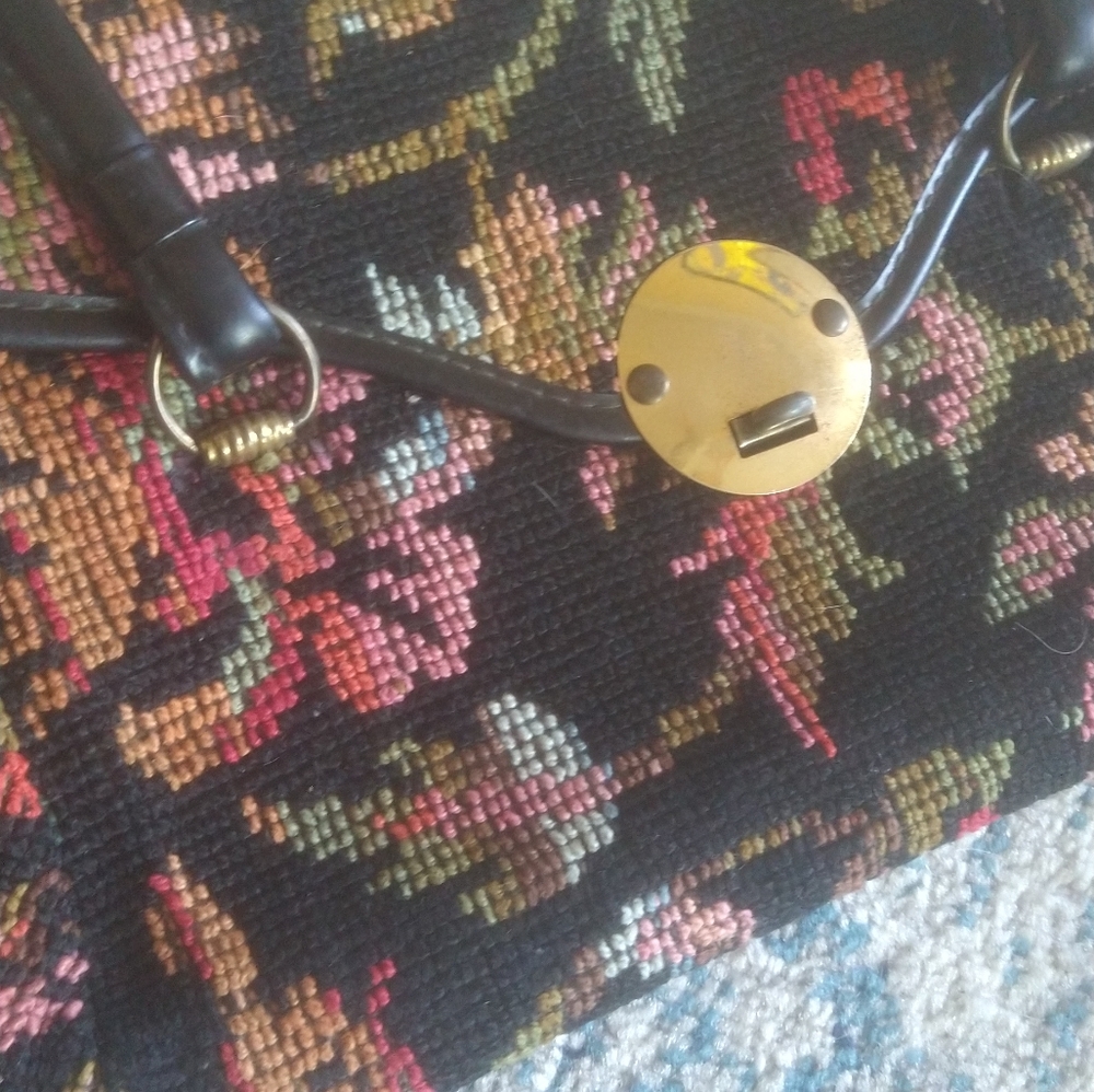 60s vintage Ultimate Carpet Bag Purse - Picture 11 of 11